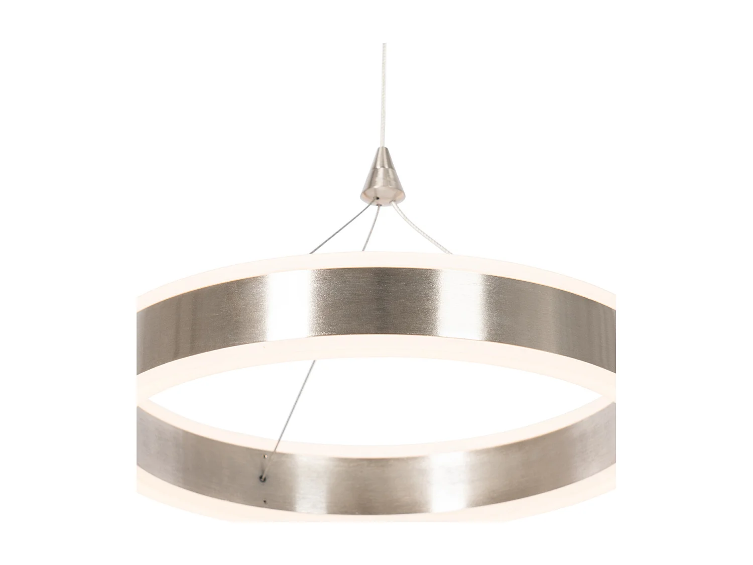 Suspension en acier 30 cm avec LED à 3 niveaux de luminosité - Lyani