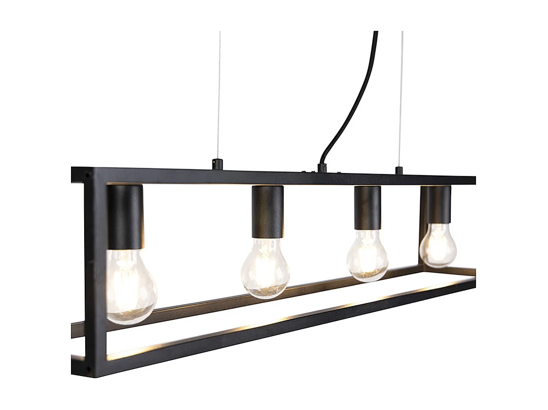 Suspension industrielle noire - Cage 4