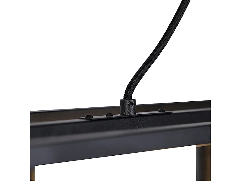 Suspension industrielle noire - Cage 4