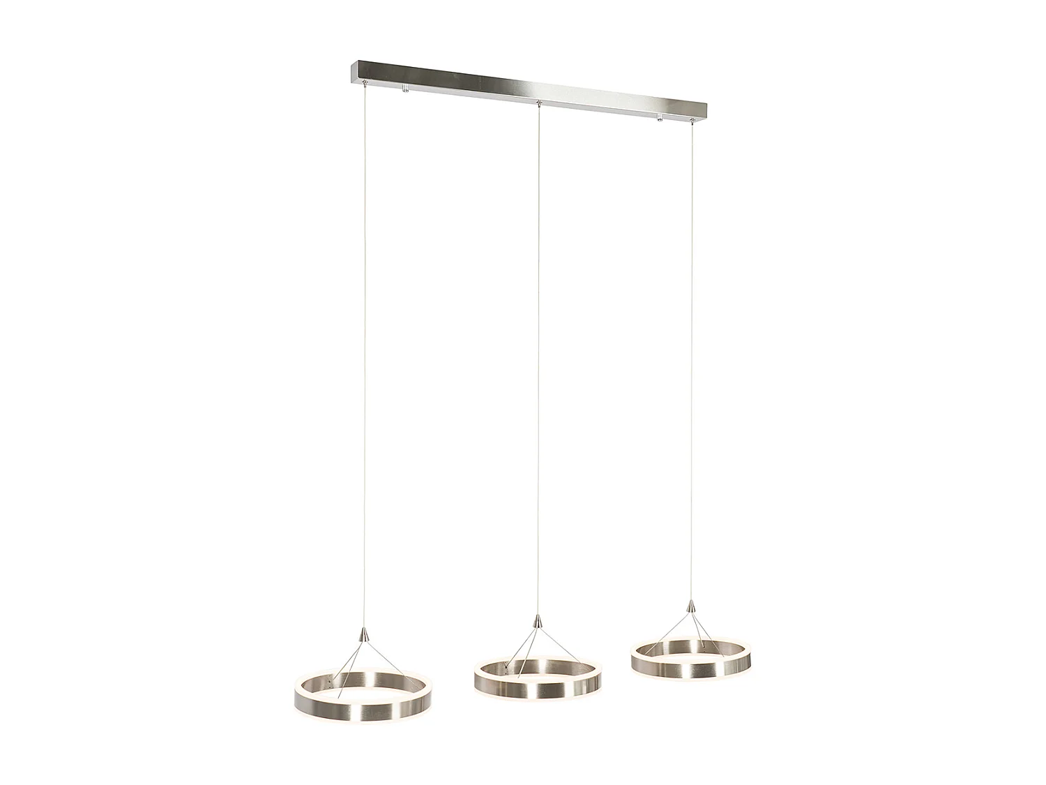 Suspension en acier rectangulaire avec LED à 3 niveaux de luminosité - Lyani