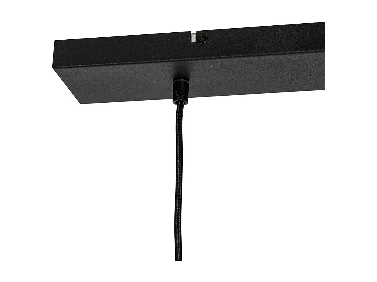 Suspension industrielle noire 2 lumières - Hanze