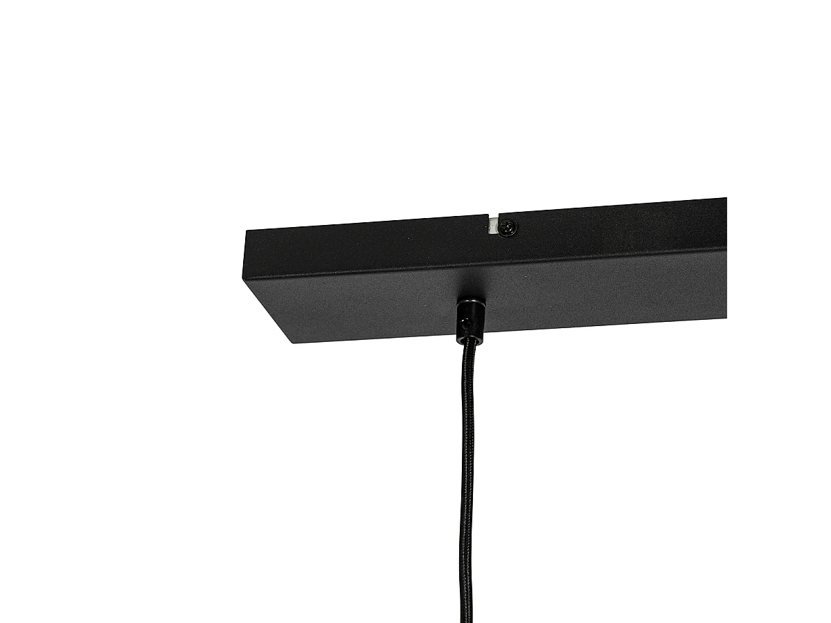 Suspension industrielle noire à 2 lumières - Hanze