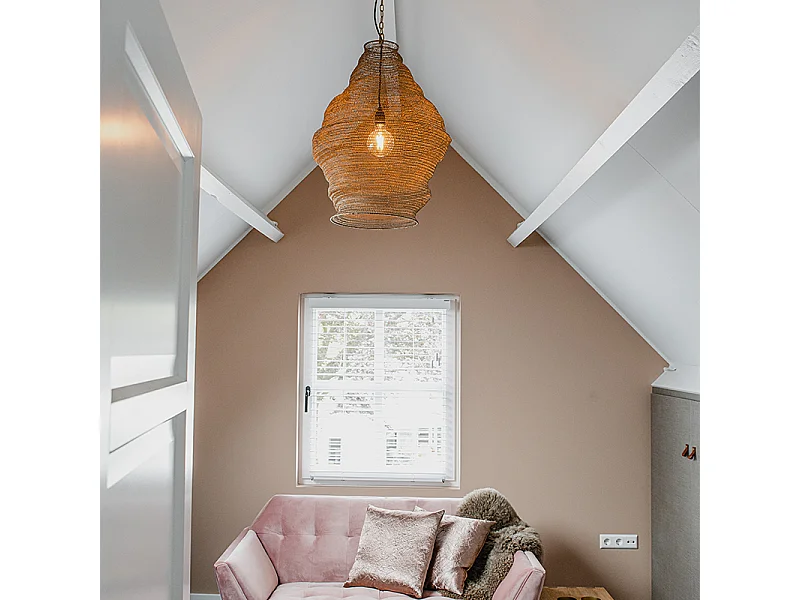 Suspension orientale dorée 60 cm - Nidum