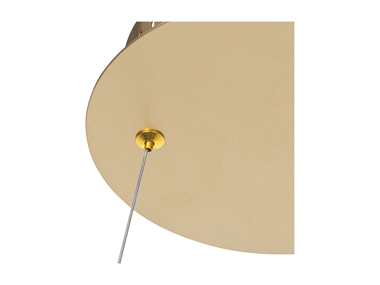 Suspension design dorée 40 cm avec LED intégrée à intensité variable 3 niveaux - Anello