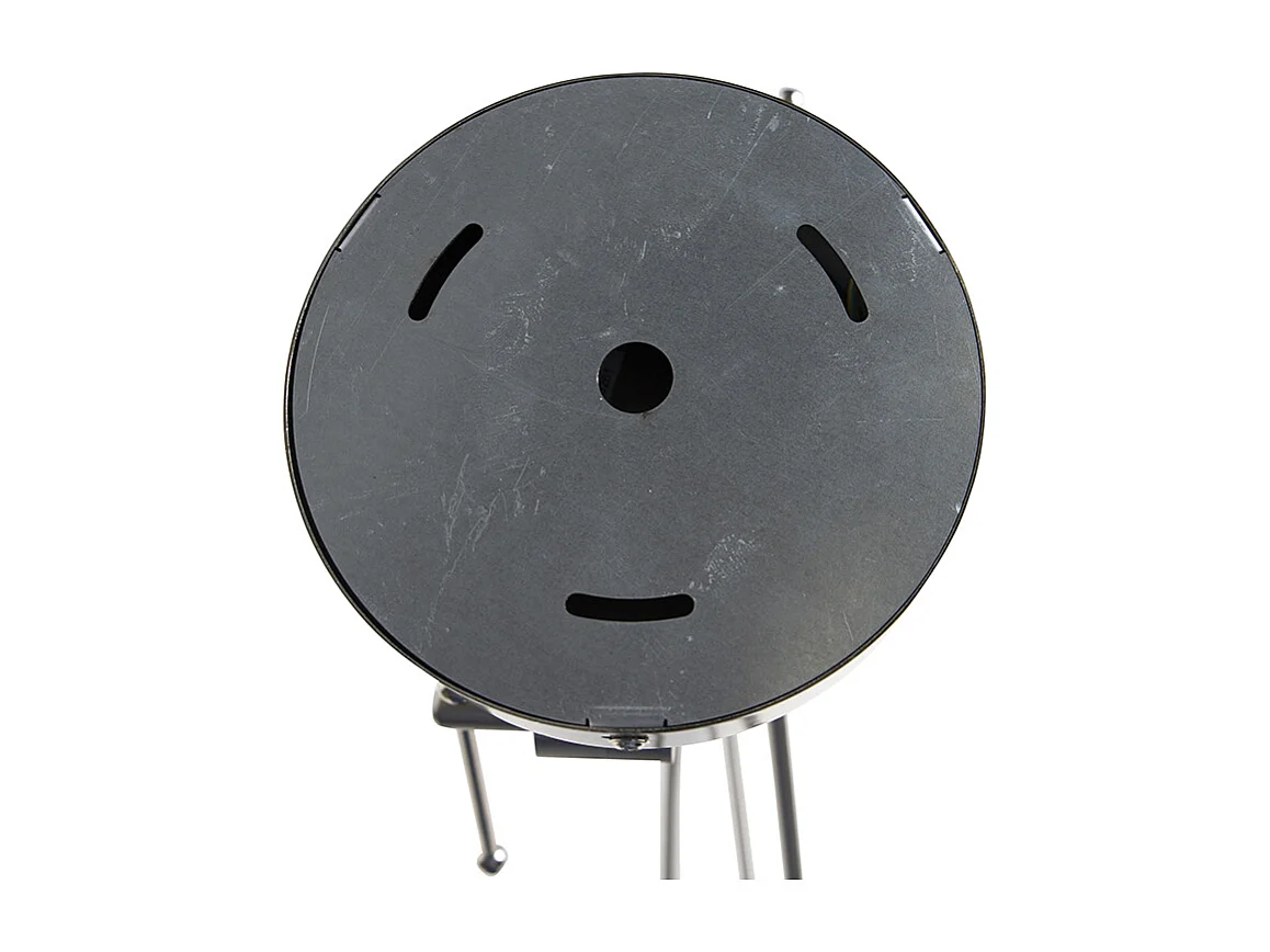 Suspension avec abat-jour en lin blanc 35 cm - Acier Blitz II