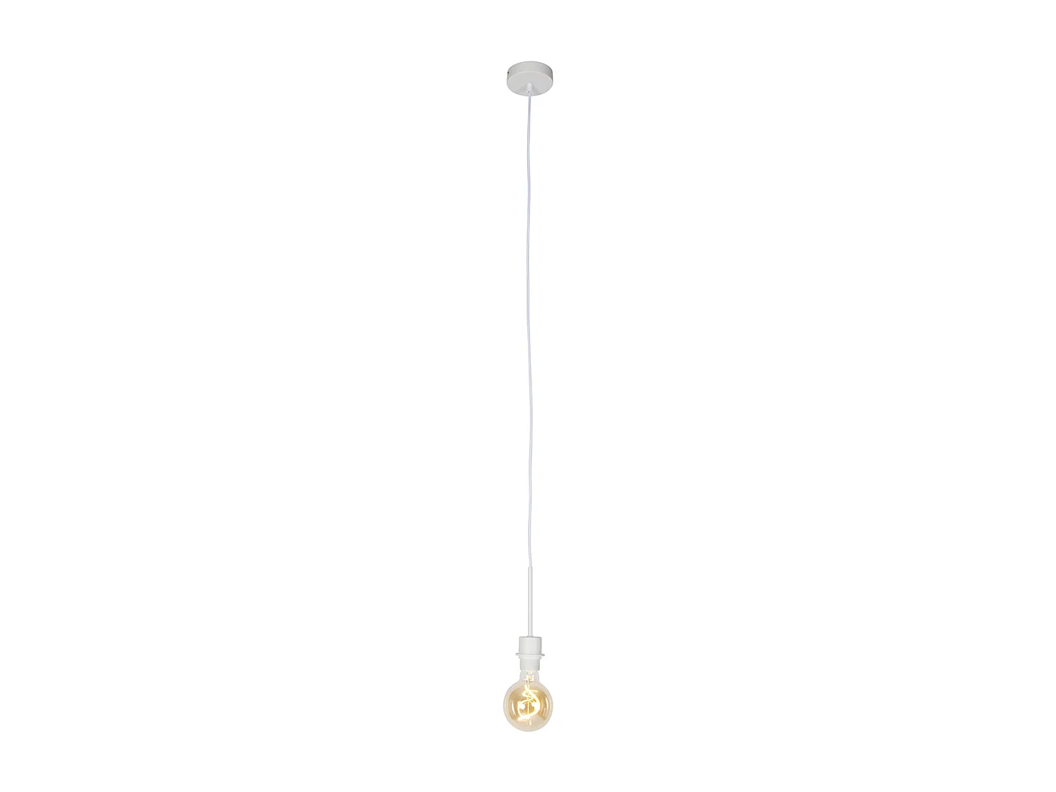 Suspension moderne blanche sans abat-jour - Combi 1