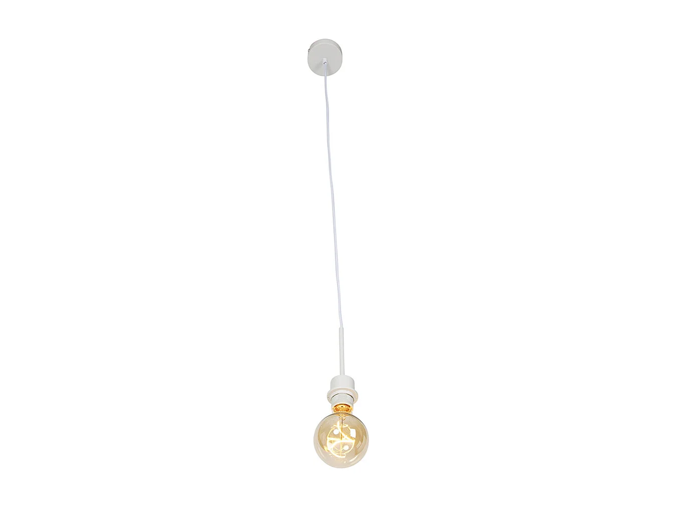 Suspension moderne blanche sans abat-jour - Combi 1