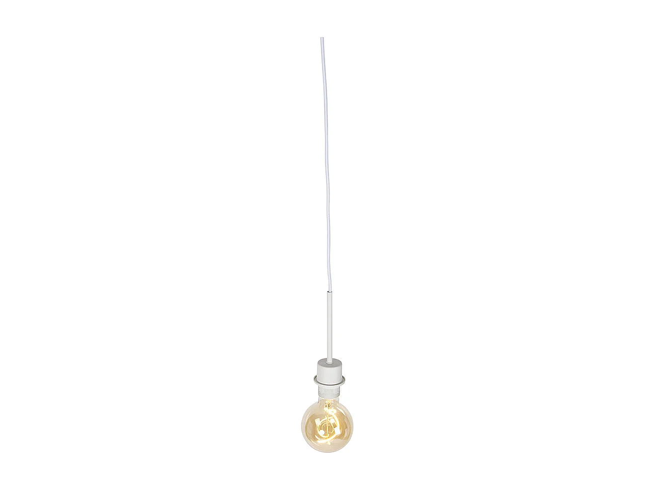 Suspension moderne blanche sans abat-jour - Combi 1