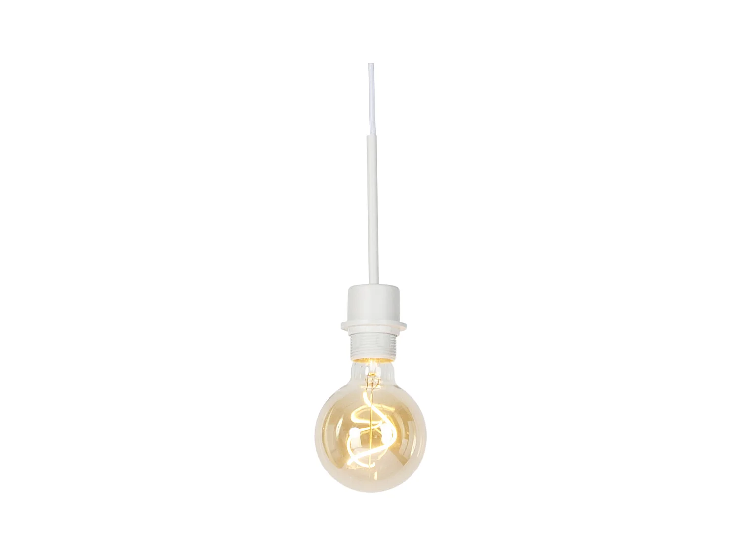 Suspension moderne blanche sans abat-jour - Combi 1