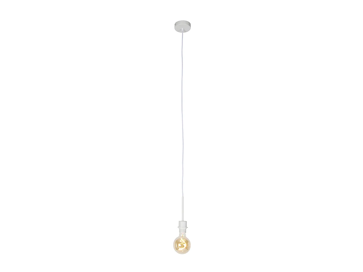 Suspension moderne blanche sans abat-jour - Combi 1