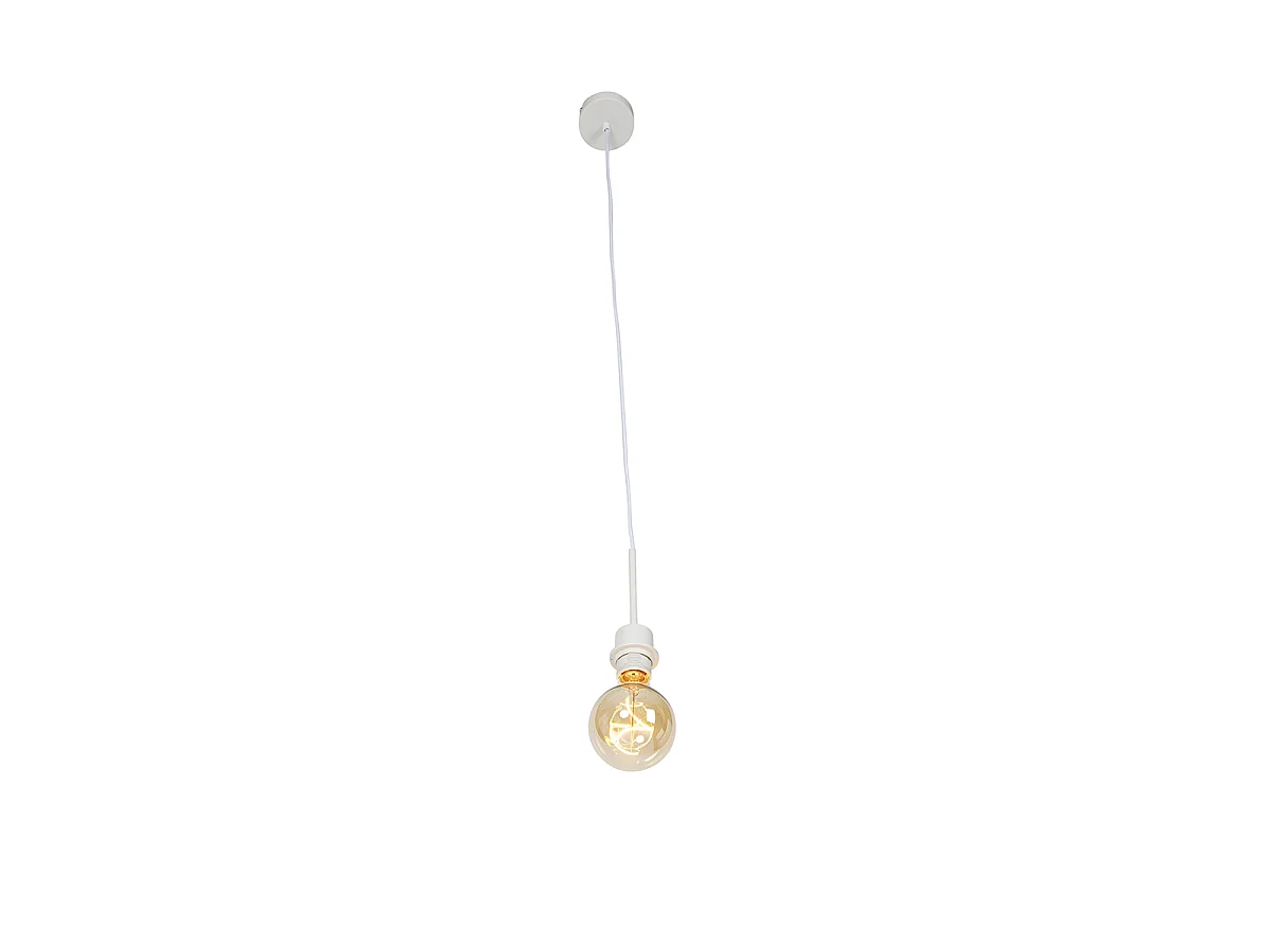 Suspension moderne blanche sans abat-jour - Combi 1