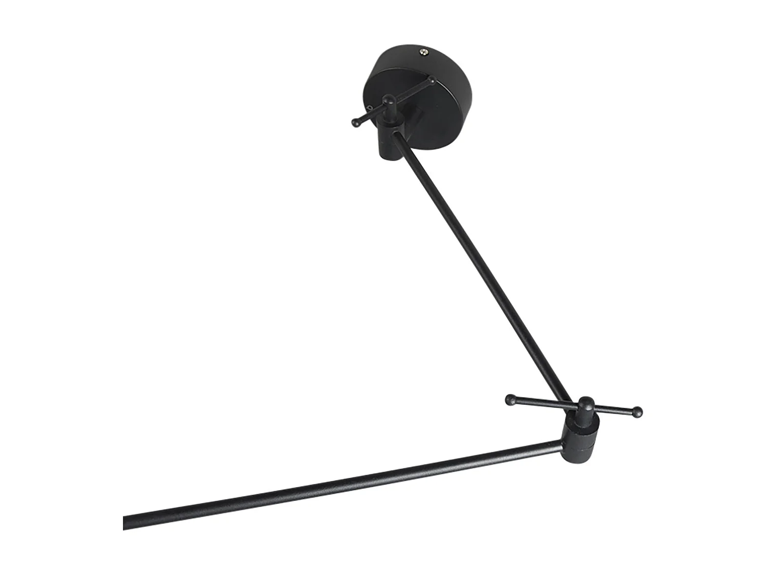 Lampe suspendue noir avec abat-jour 35 cm gris foncé réglable - Blitz I