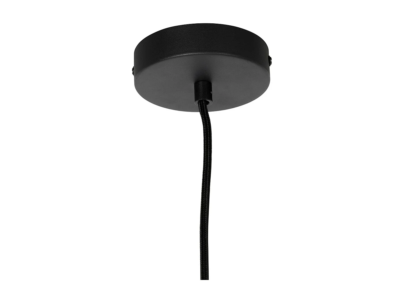 Suspension rétro noire avec verre transparent 20 cm - Eclipse