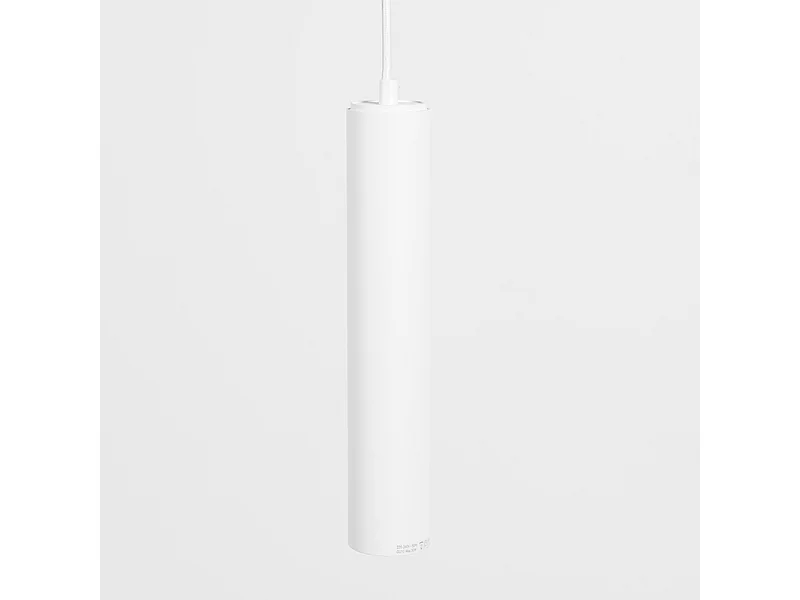 Lot de 2 lampes suspendues design blanc - Tuba small