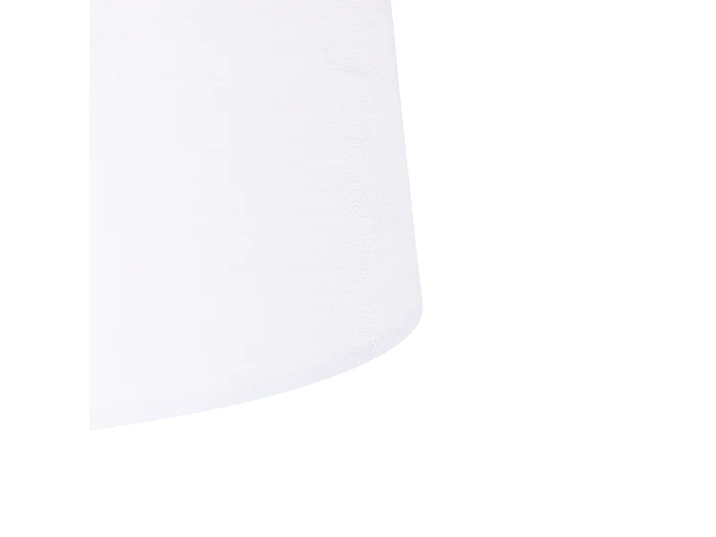 Suspension noire avec abat-jour en lin blanc 35 cm - Blitz