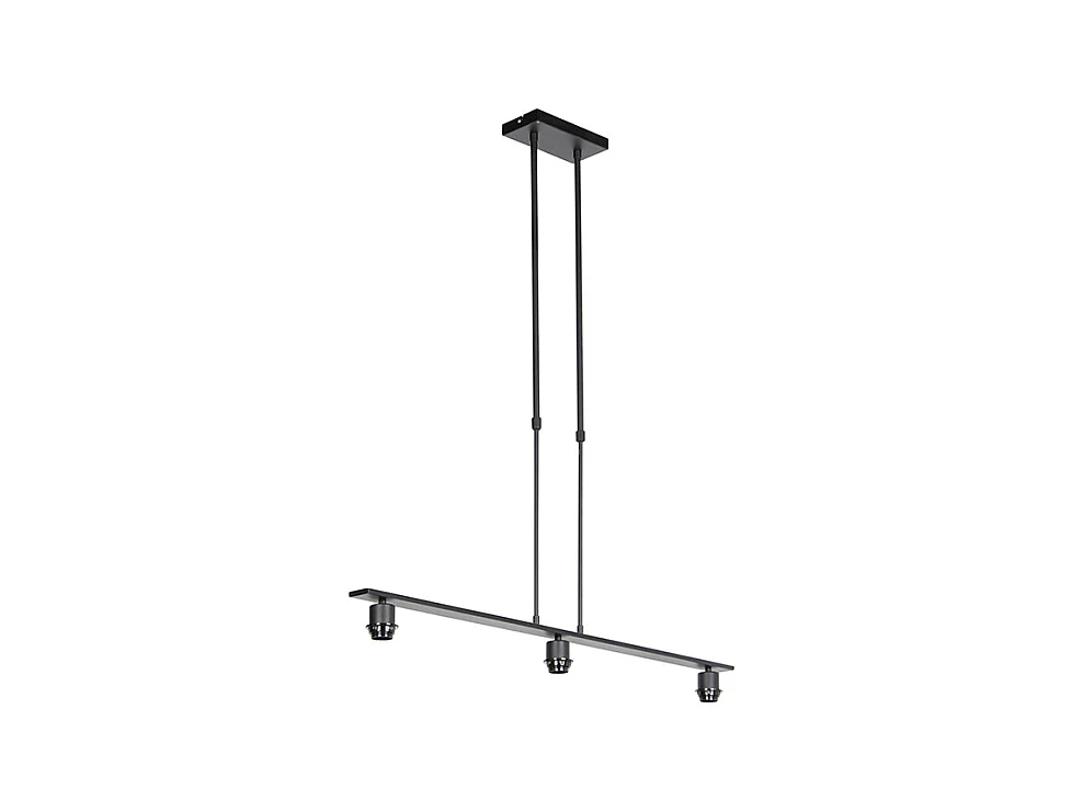 Lampe suspendue noir sans abat-jour - Combi 3 Deluxe