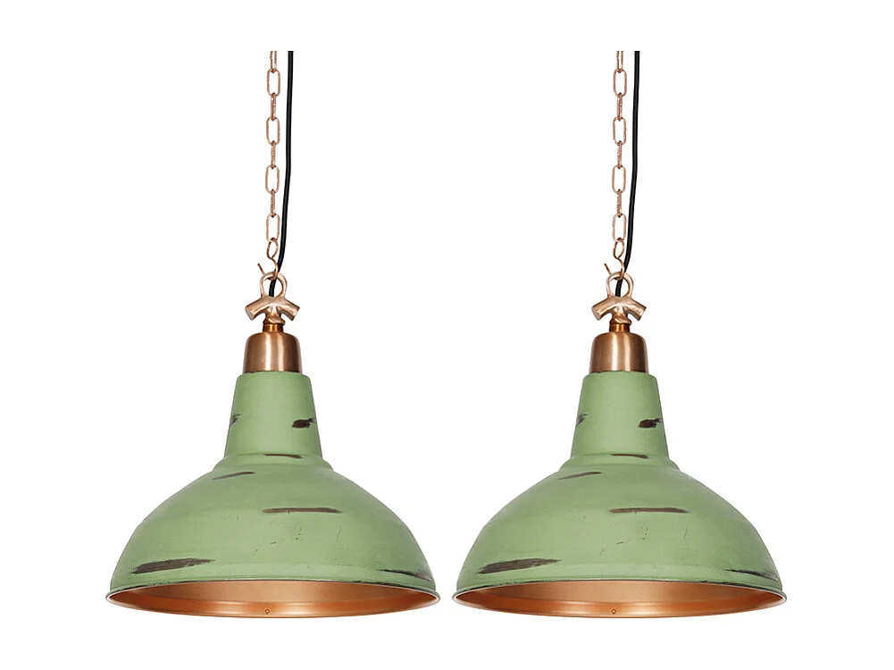 Suite de 2 suspensions vintage cuivre - Goliath Large