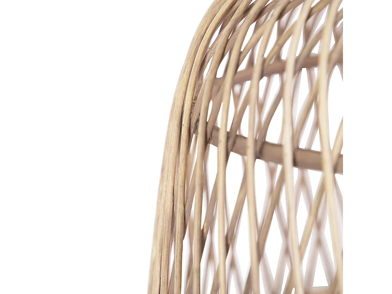 Suspension style campagnard corde avec rotin - Calamus