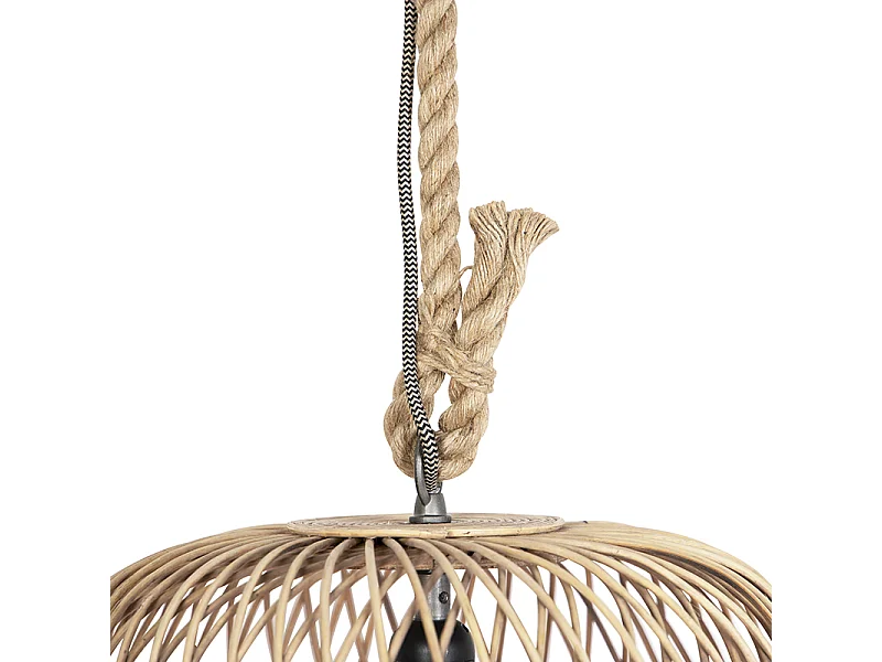 Suspension en rotin rustique - Calamus