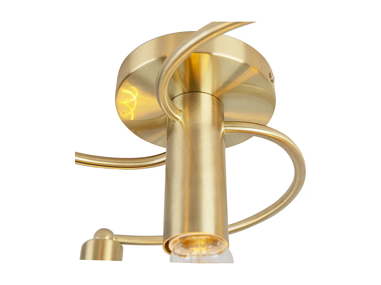 Plafonnier Art déco en laiton 4 lumières - Facil