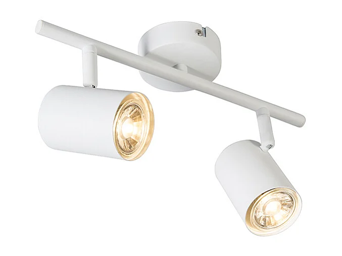 Spot moderne blanc avec source lumineuse WiFi GU10 réglable - Jeana 2
