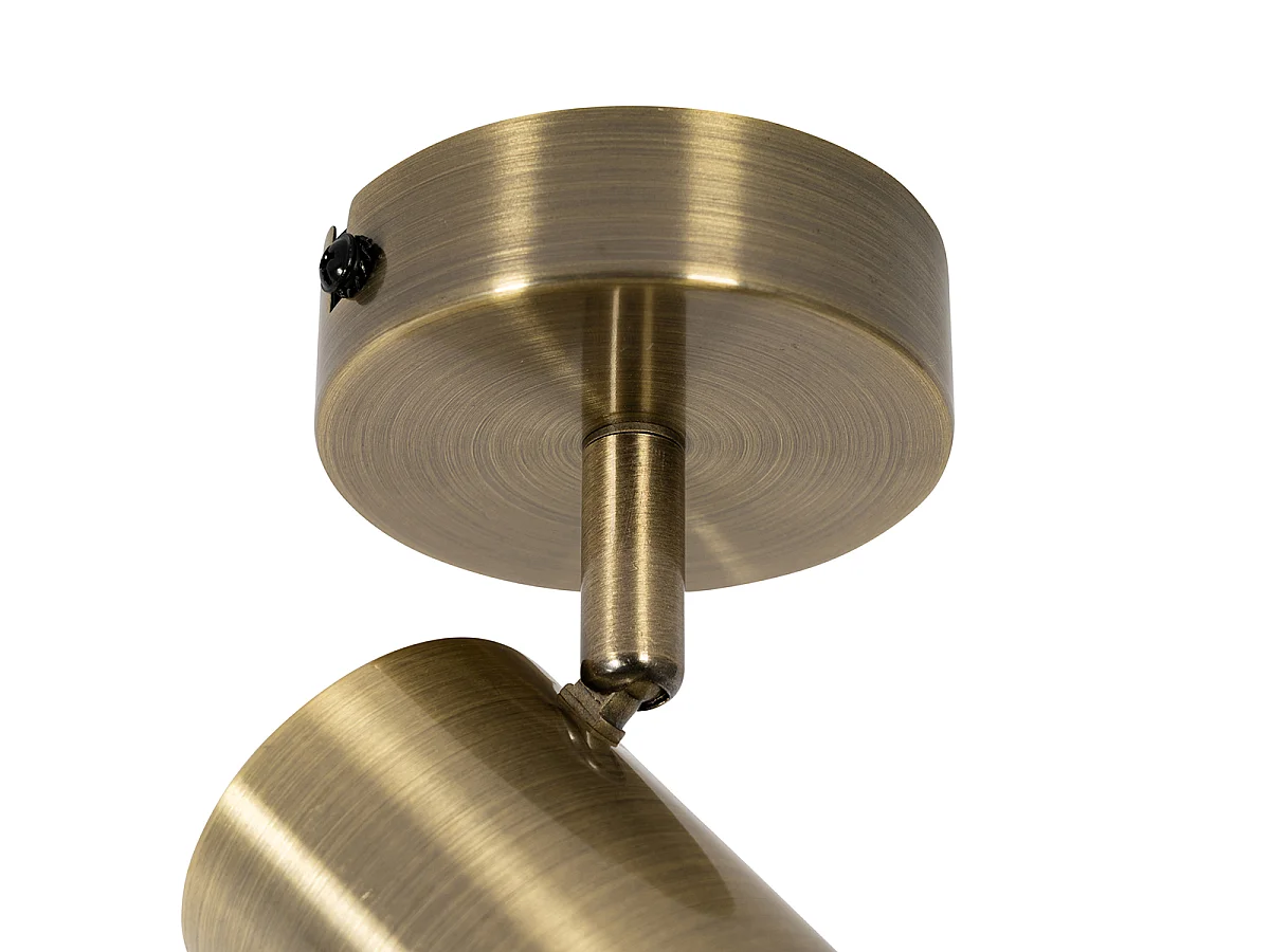 Spot encastré moderne bronze inclinable - Jeana