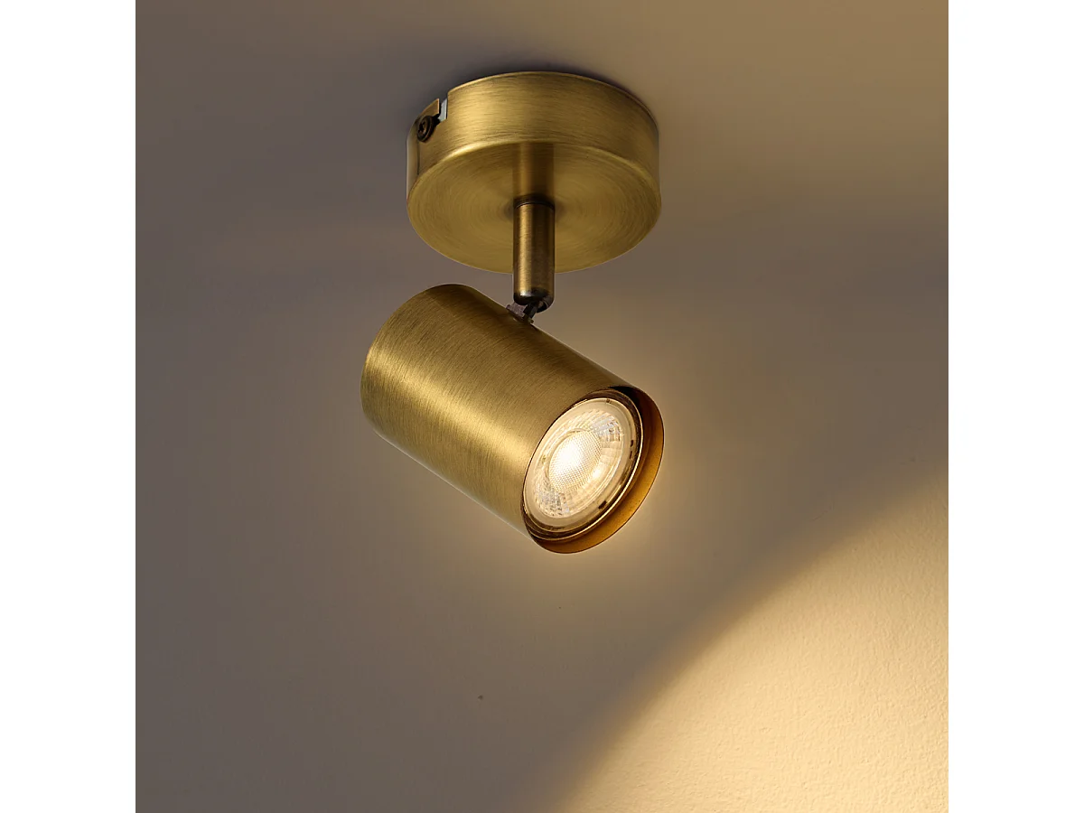 Spot encastré moderne bronze inclinable - Jeana
