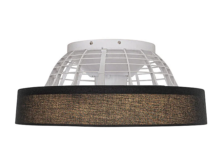 Ventilateur de plafond noir avec LED avec télécommande - Emily