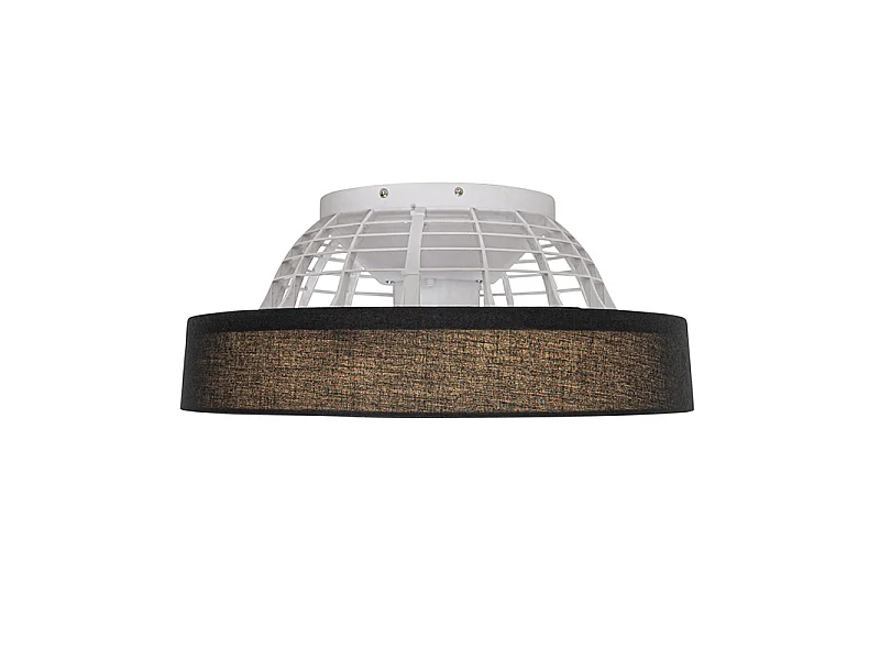 Ventilateur de plafond noir avec LED avec télécommande - Emily