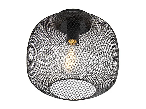 Plafonnier moderne noir - Bliss Mesh