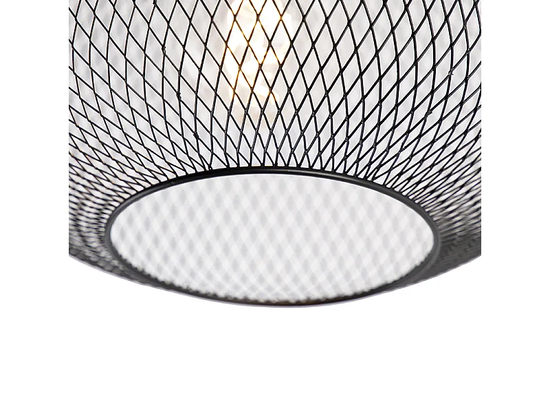 Plafonnier moderne noir - Bliss Mesh
