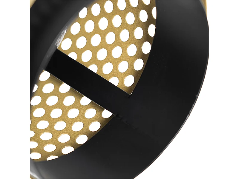 Spot industriel noir avec or - Kayden