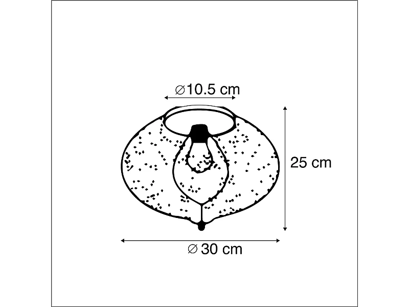 Plafonnier oriental doré - Zayn