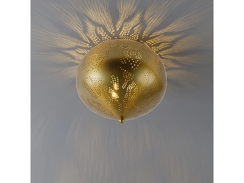 Plafonnier oriental doré - Zayn