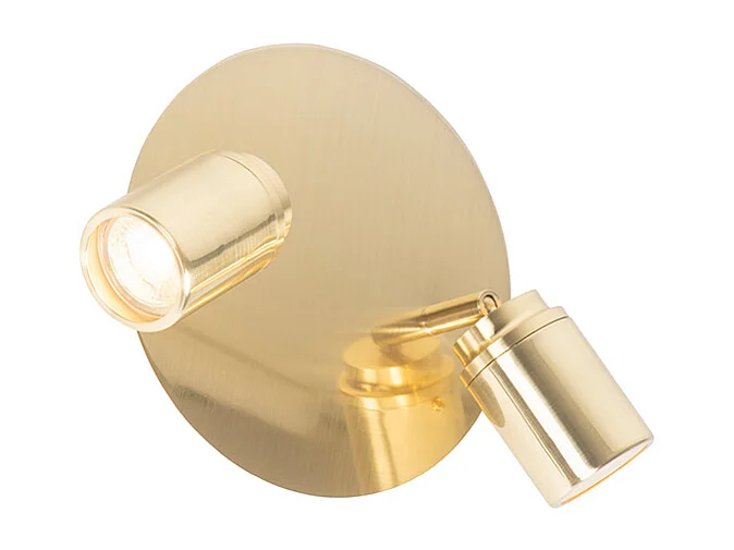 Spot de salle de bain moderne en laiton 2 lumières IP44 - Ducha