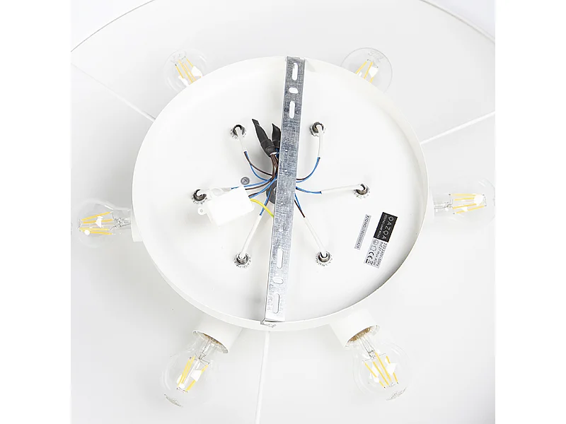 Plafonnier Country blanc 70 cm - Drum