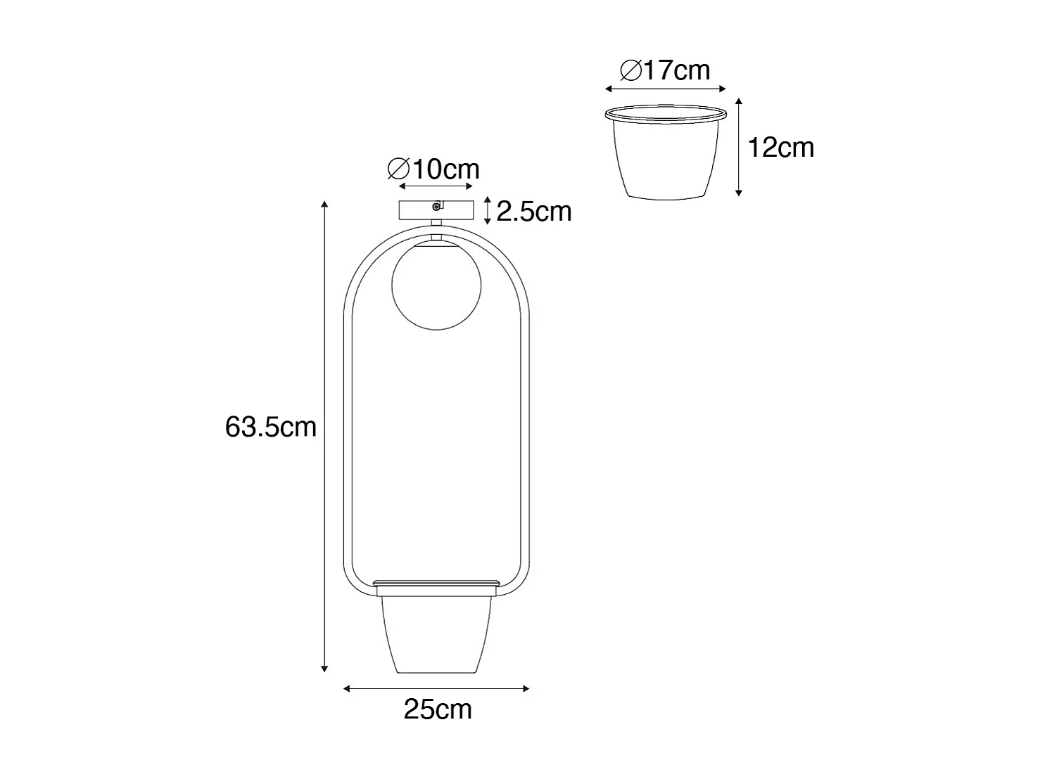 Plafonnier Art Déco or avec verre blanc - Isabella