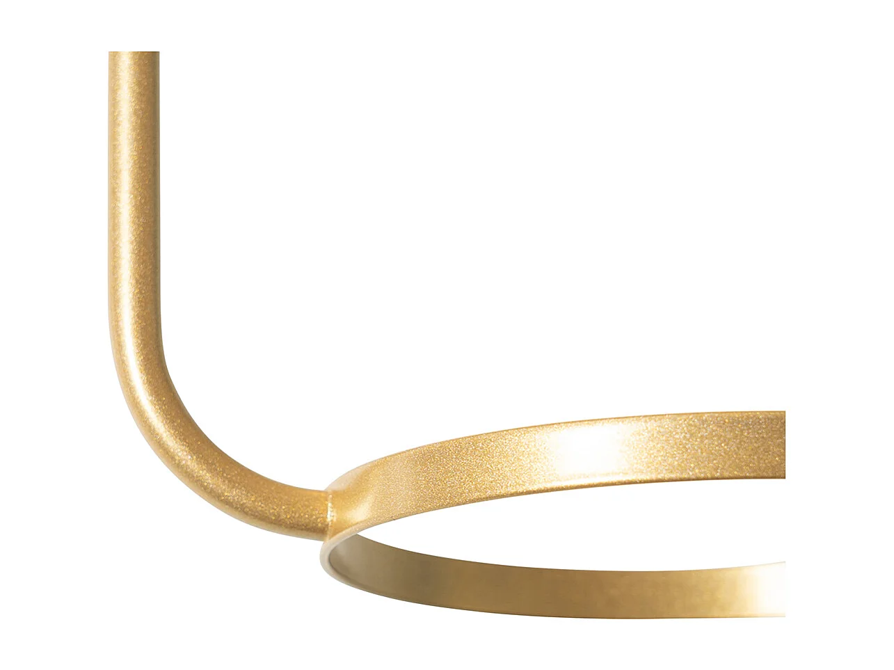 Plafonnier Art Déco doré avec verre blanc - Isabella