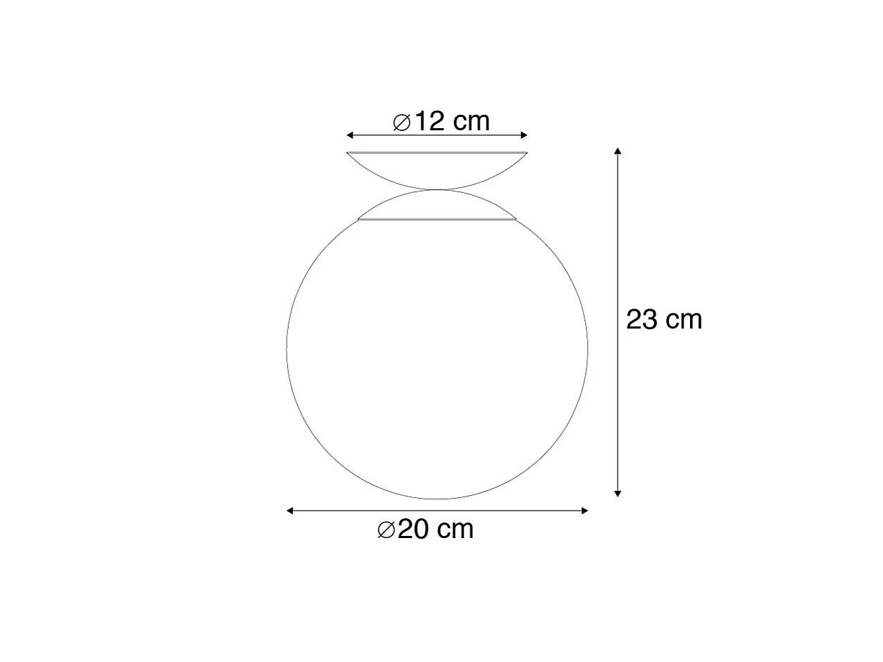 Plafonnier Art deco avec abat-jour en verre vert - Pallon