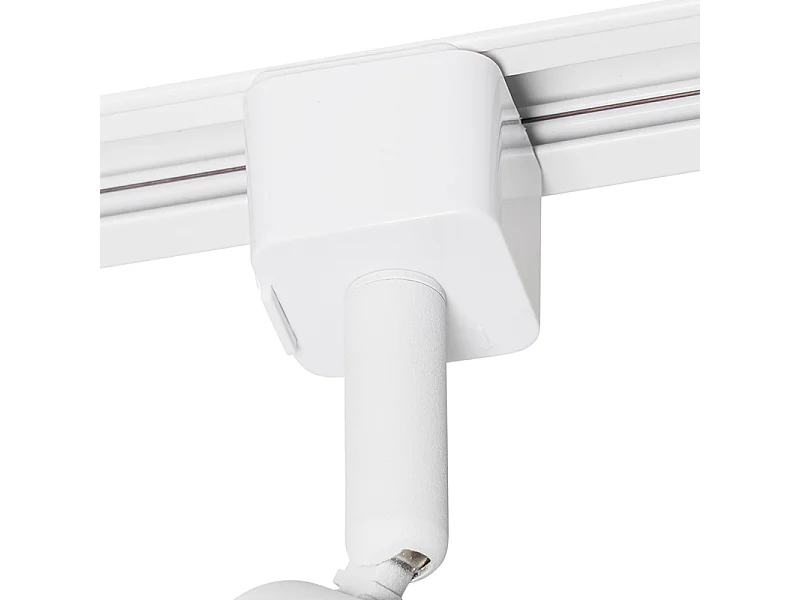 Spot sur rail monophasé blanc - Jeany