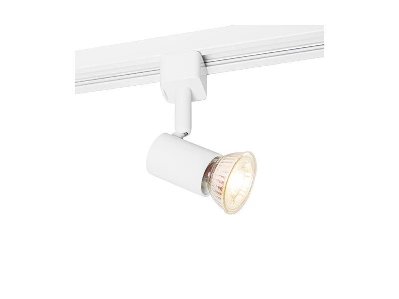 Spot sur rail monophasé blanc - Jeany