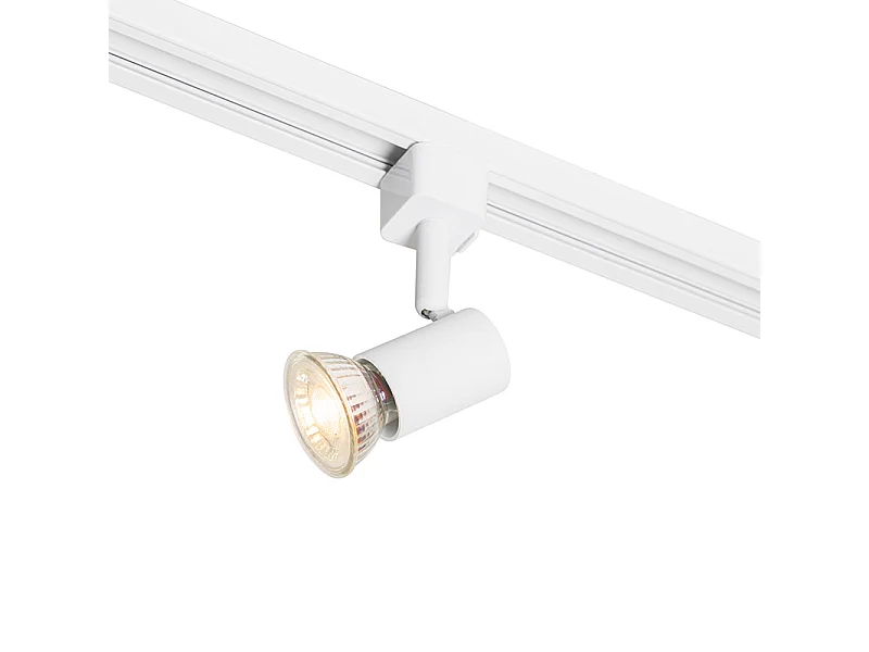 Spot sur rail monophasé blanc - Jeany