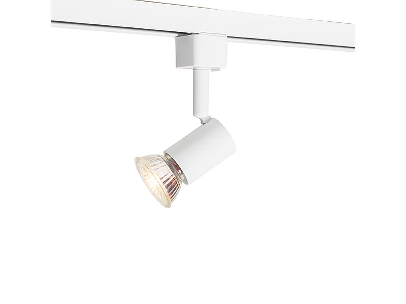 Spot sur rail monophasé blanc - Jeany