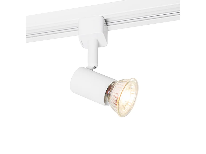 Spot sur rail monophasé blanc - Jeany