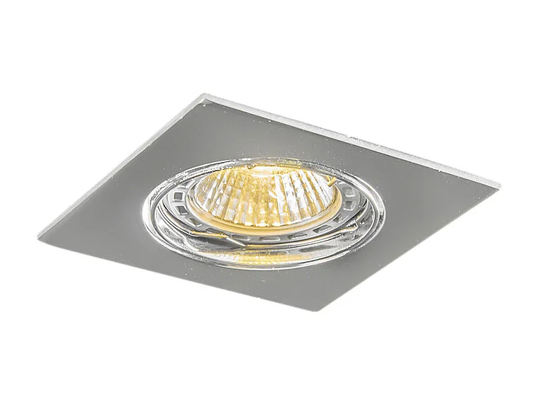 Spot encastrable moderne chromé inclinable lot de 10 - Edu