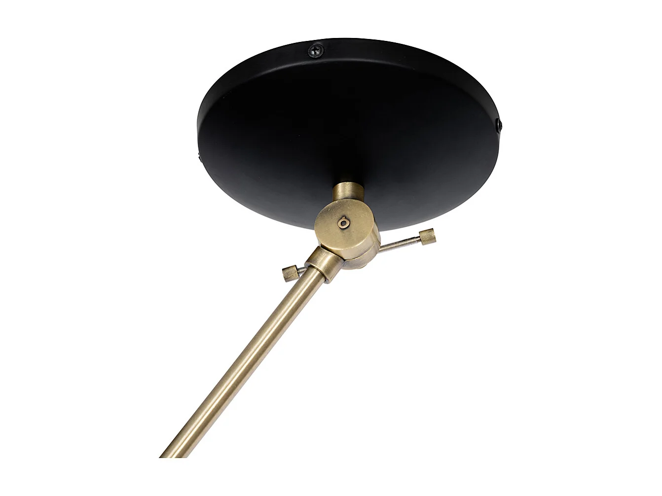 Plafonnier rétro noir et bronze - Milou