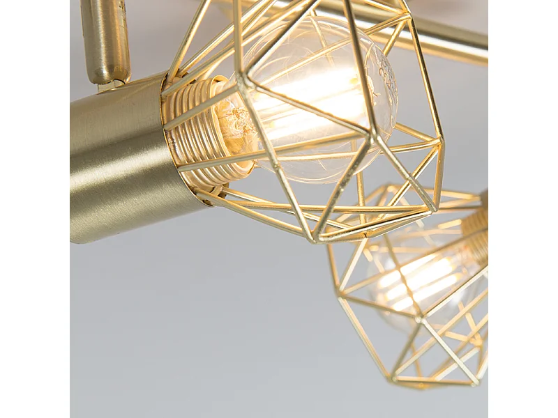 Spot art déco en laiton rotatif et inclinable - Mosh 2