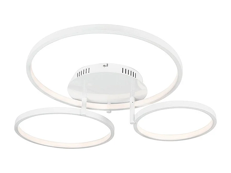 Plafonnier moderne blanc avec LED et dimmer Rondas