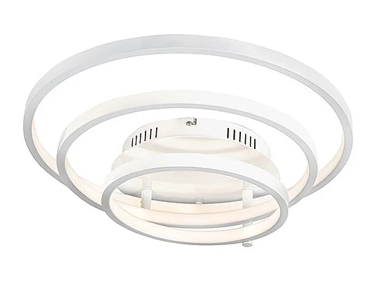 Plafonnier moderne blanc avec LED et dimmer Rondas