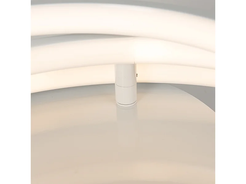 Plafonnier moderne blanc avec LED et dimmer Rondas